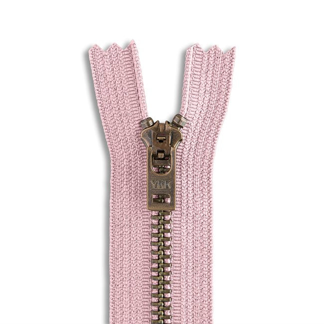 YKK #5 Antique Brass Jeans Zippers - Stock Colors