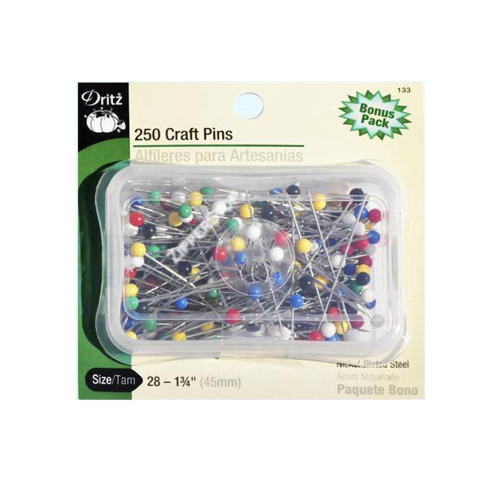 Dritz Sharp Pins Craft 250Pc 133 — Zipper Stop