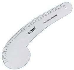 Fairgate Designer Vary Form Curve 12" Ruler Metal Measuring Solid Aluminum