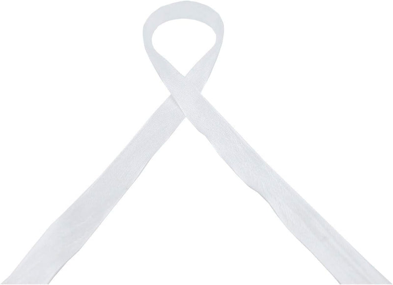 Seam Binding Ribbon 1/2 - Inch - Color 001 White - 10 yards - 50 yards - 100 yards