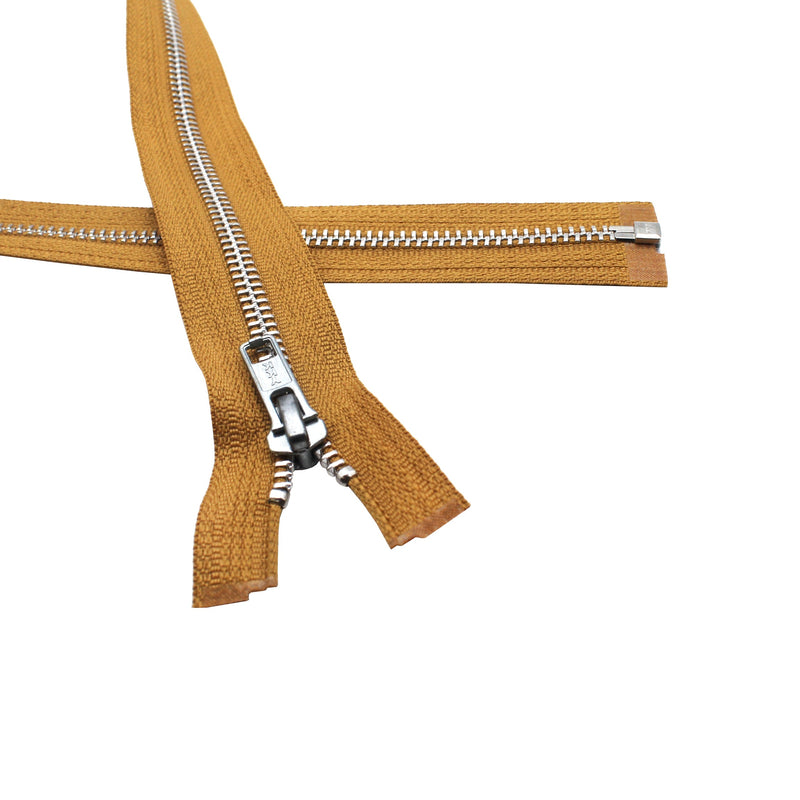 YKK #5 Aluminum Jacket Metal Zipper - Separating - Stock Colors