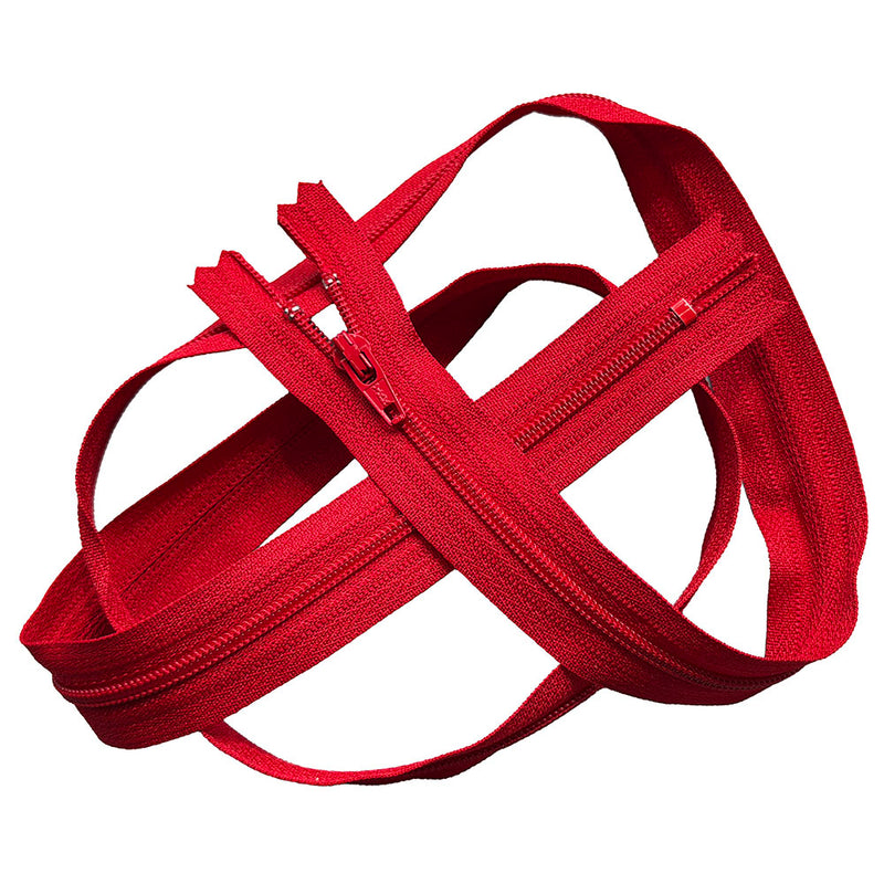 YKK #3 Coil Closed Bottom Zipper - 23" - 519 Hot Red 25 pcs for $9.99.  Free Shipping Included. (Copy)