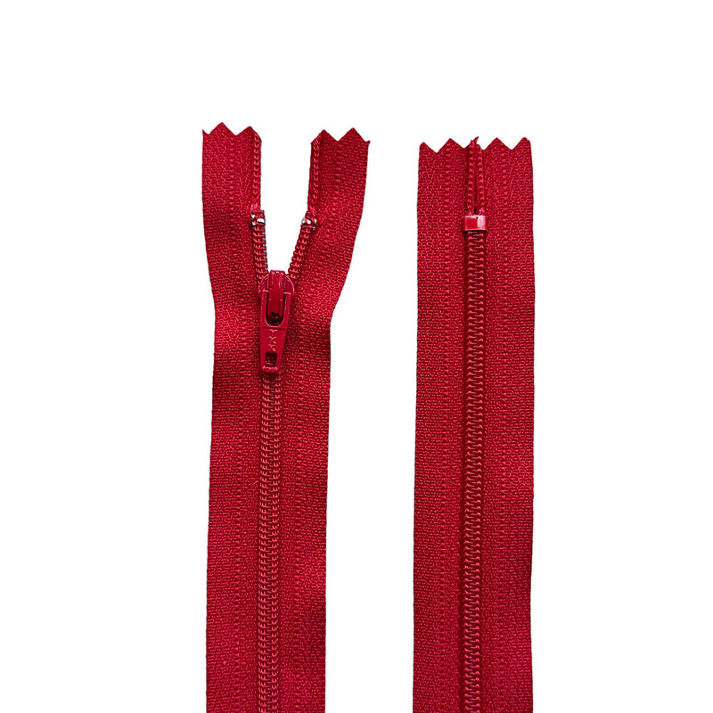 YKK #3 Coil Closed Bottom Zipper - 23" - 519 Hot Red 25 pcs for $9.99.  Free Shipping Included. (Copy)
