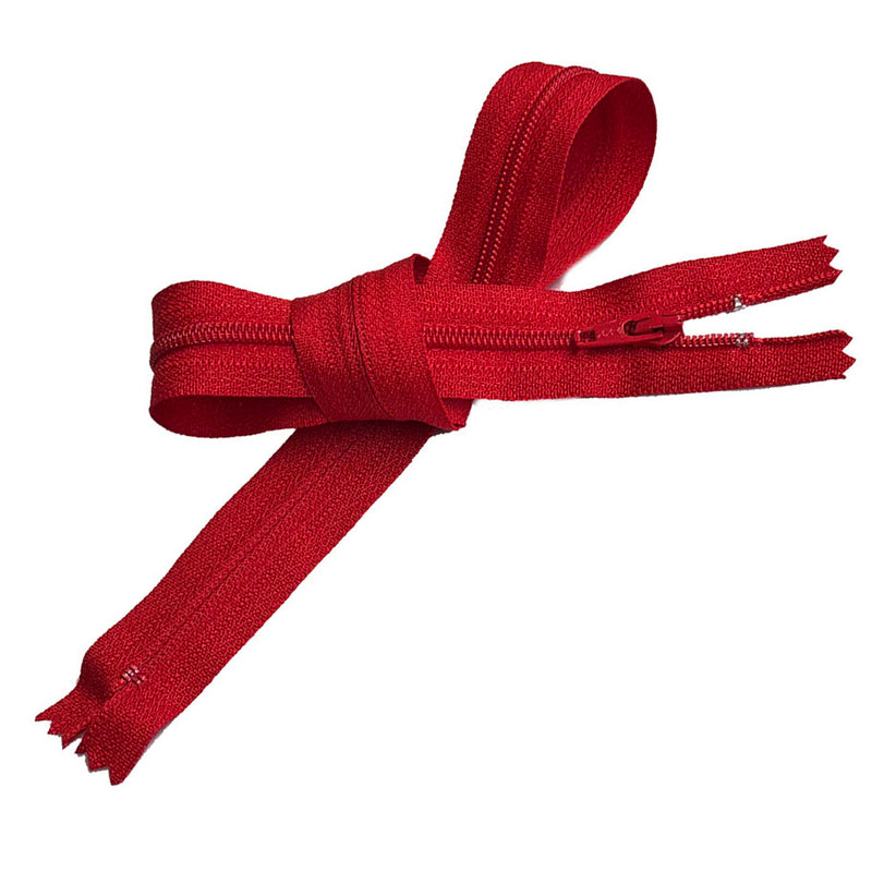 YKK #3 Coil Closed Bottom Zipper - 23" - 519 Hot Red 25 pcs for $9.99.  Free Shipping Included. (Copy)