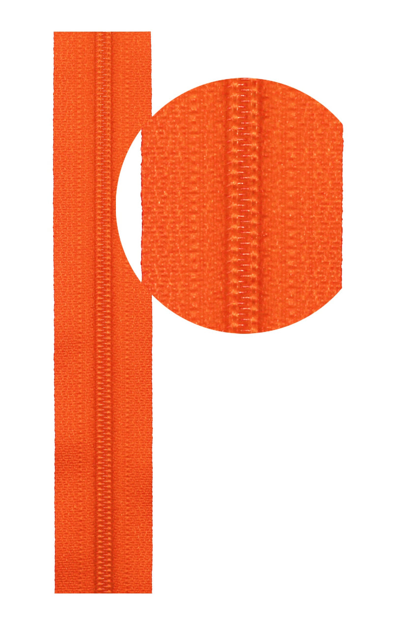 YKK #3 Coil Zipper Chain And #3 DFL Coil Long Pull - Non‑Lock Sliders (For Coil Chain Only)