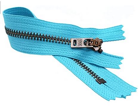 YKK #5 Antique Brass Jeans Zippers - Stock Colors
