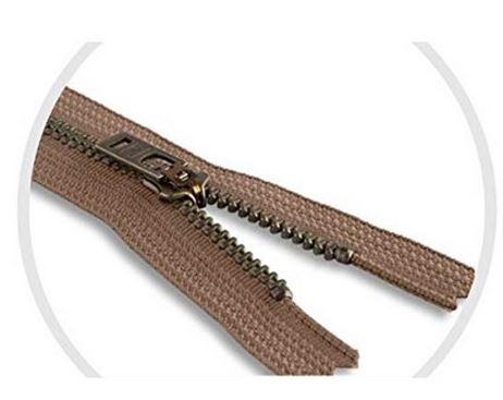 YKK #5 Antique Brass Jeans Zippers - Stock Colors