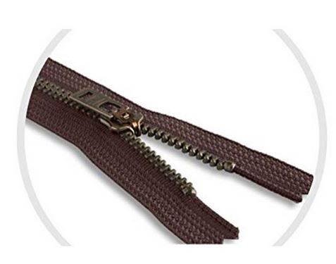 YKK #5 Antique Brass Jeans Zippers - Stock Colors