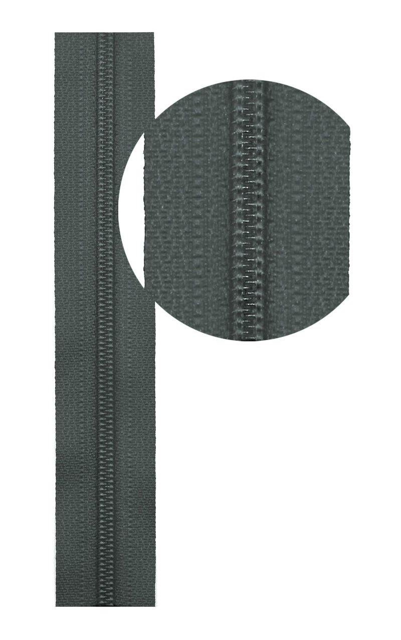 YKK #3 Coil Zipper Chain And #3 DFL Coil Long Pull - Non‑Lock Sliders (For Coil Chain Only)