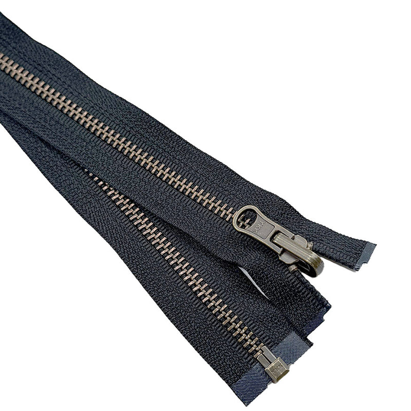 YKK #5 Antique Brass Separating Tent "Inside-Outside" Reversible Slider