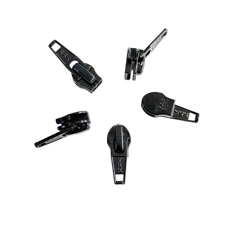 YKK #5 Aqua Guard Auto Lock Slider (Reverse Bale) For Water Repellent Zipper - Color Black