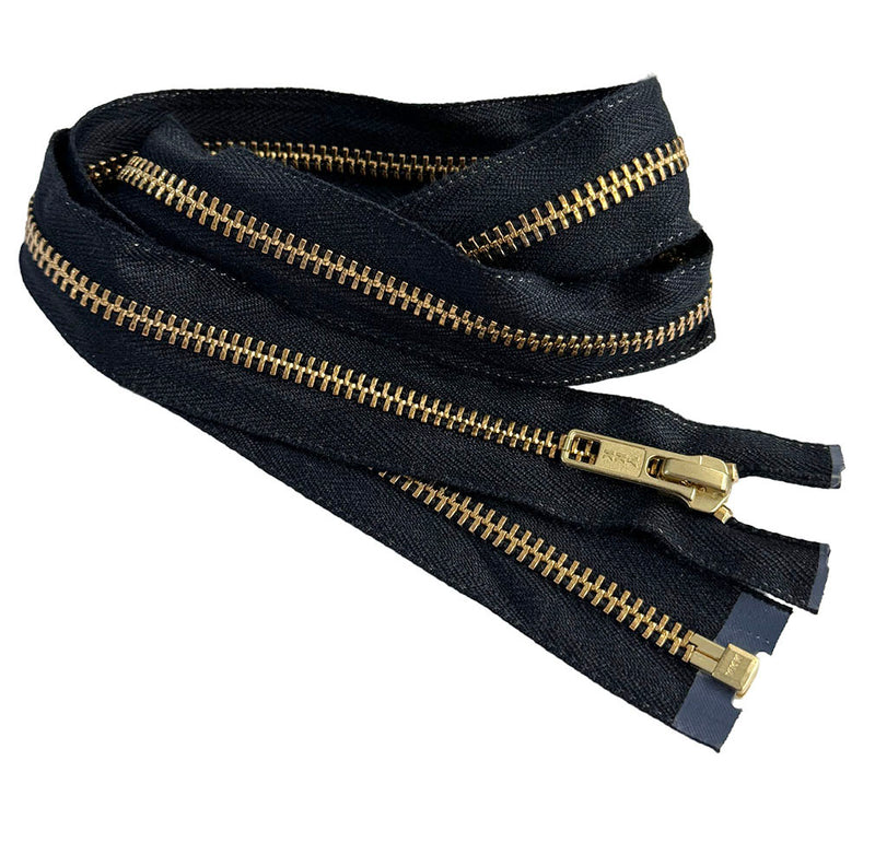 YKK  #5 Brass Nomex Fire Retardent Separating Zippers