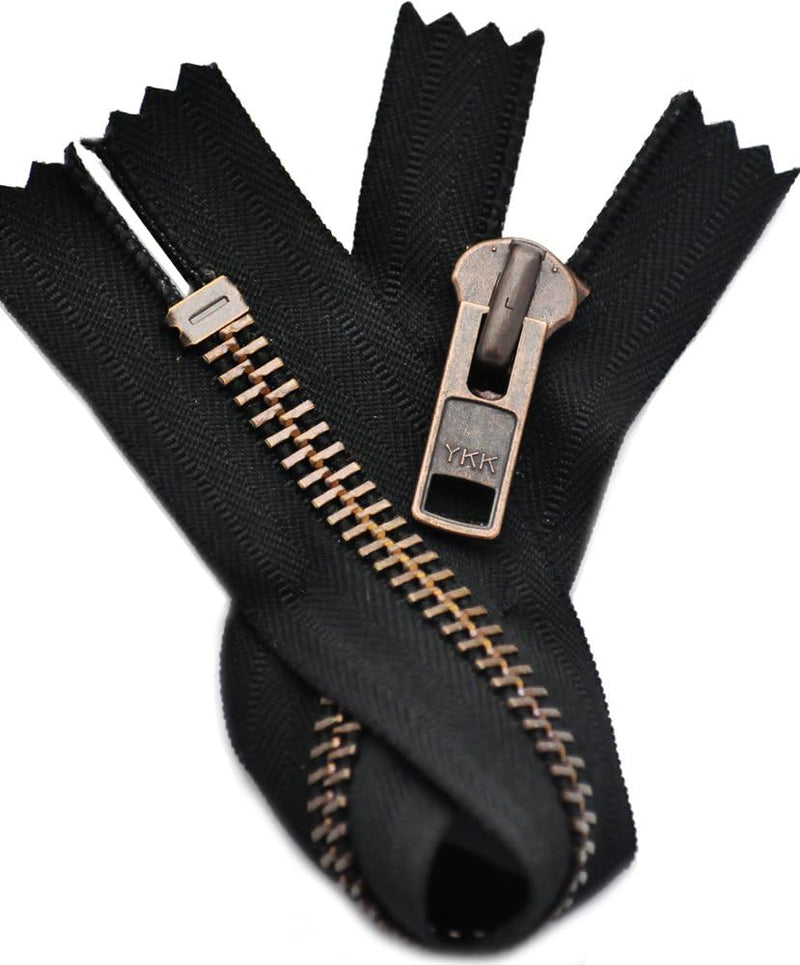 YKK #10 Closed Bottom Zipper - Antique Copper
