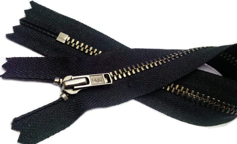 YKK® #3 Antique Nickel - Closed Bottom