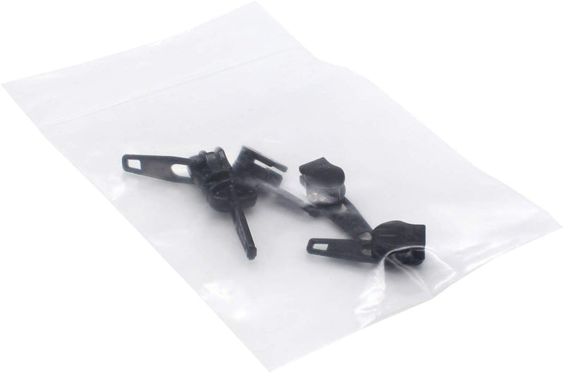 Zipper Repair Kit - #4.5 YKK Coil Automatic Lock Jacket Sliders - 5 Sliders Per Pack - Color: Black - Made in The United States