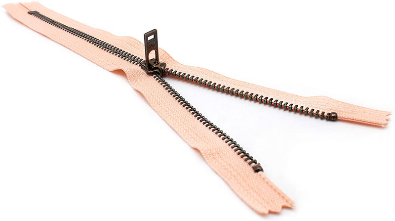 YKK #5 Antique Brass Jeans Zippers - Stock Colors