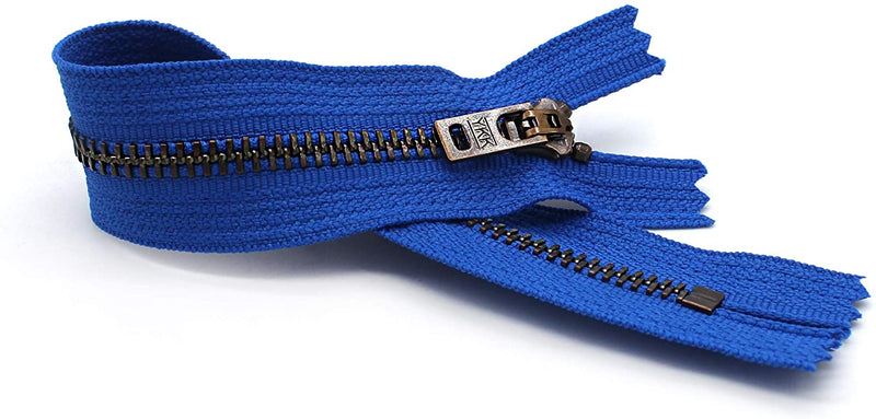 YKK #5 Antique Brass Jeans Zippers - Stock Colors