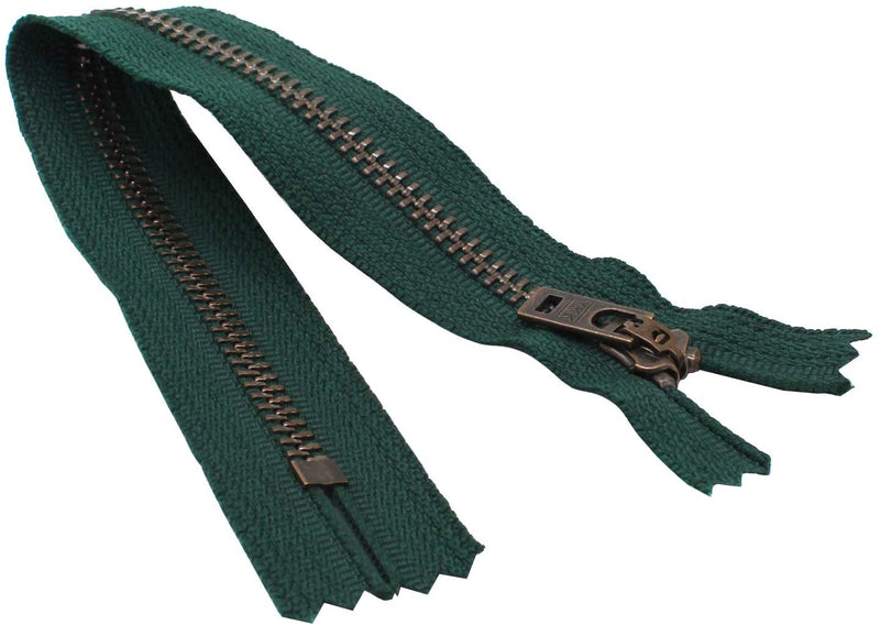 YKK #5 Antique Brass Jeans Zippers - Stock Colors