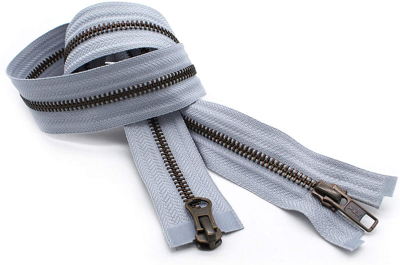 YKK #5 "2-Way" Antique Brass - Jacket ~ Separating