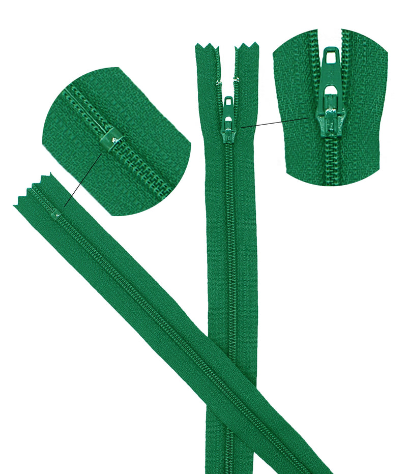 YKK® 25 Piece Zipper Assortment  - #3 Nylon Coil - For Sewing & Craft Projects