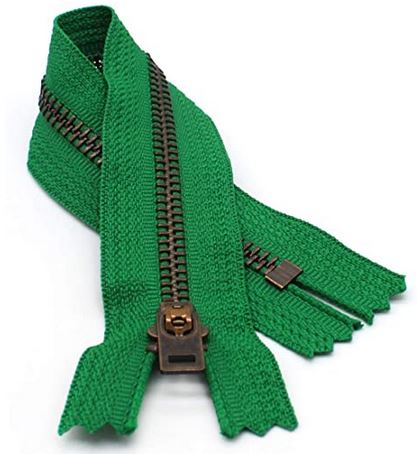 YKK #5 Antique Brass Jeans Zippers - Stock Colors