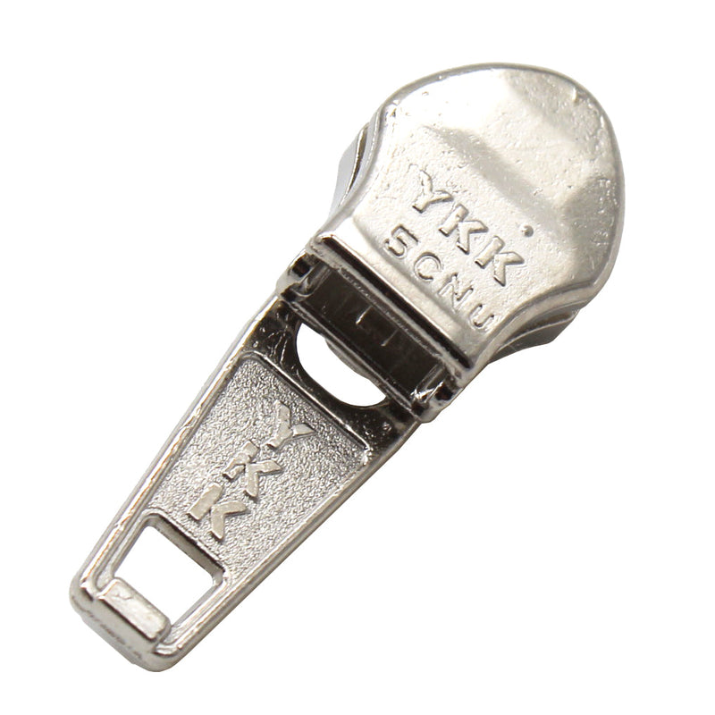 Zipper Repair Kit - #5 YKK Coil Aluminum Automatic Lock Jacket Sliders - 5 Sliders Per Pack - Made in The United States