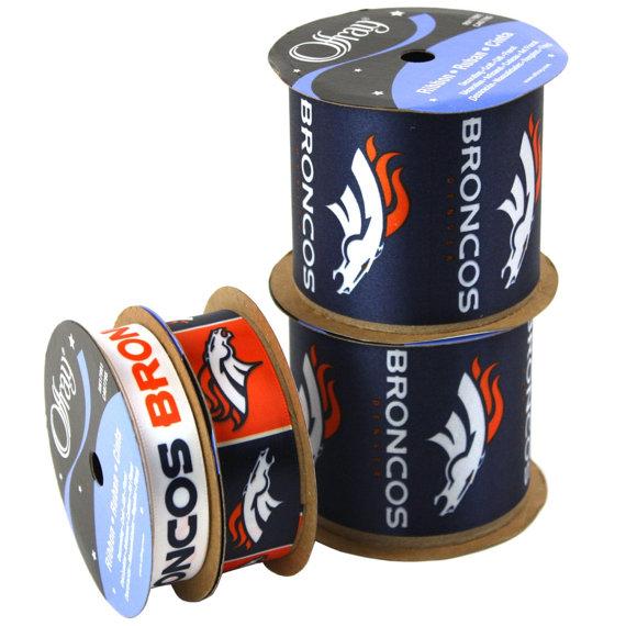 Broncos NFL Printed Ribbon