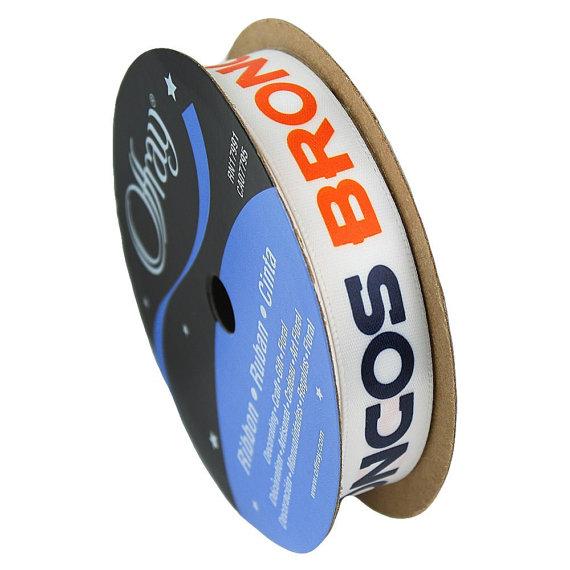 Broncos NFL Printed Ribbon