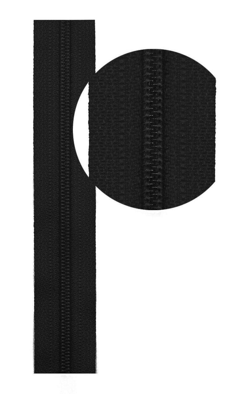 YKK #3 Coil Zipper Chain And #3 DFL Coil Long Pull - Non‑Lock Sliders (For Coil Chain Only)