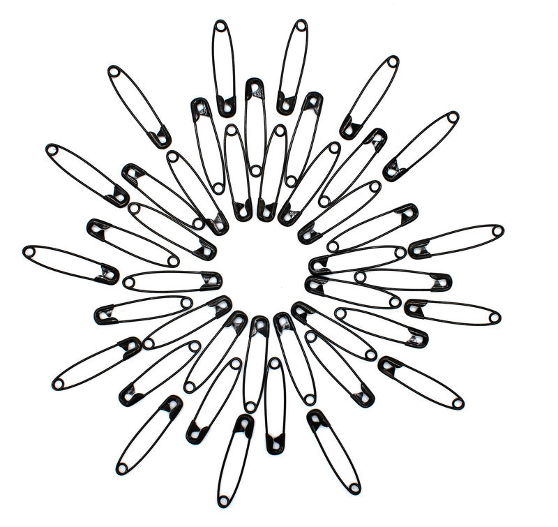 Black Safety Pins (50 pins-bag)