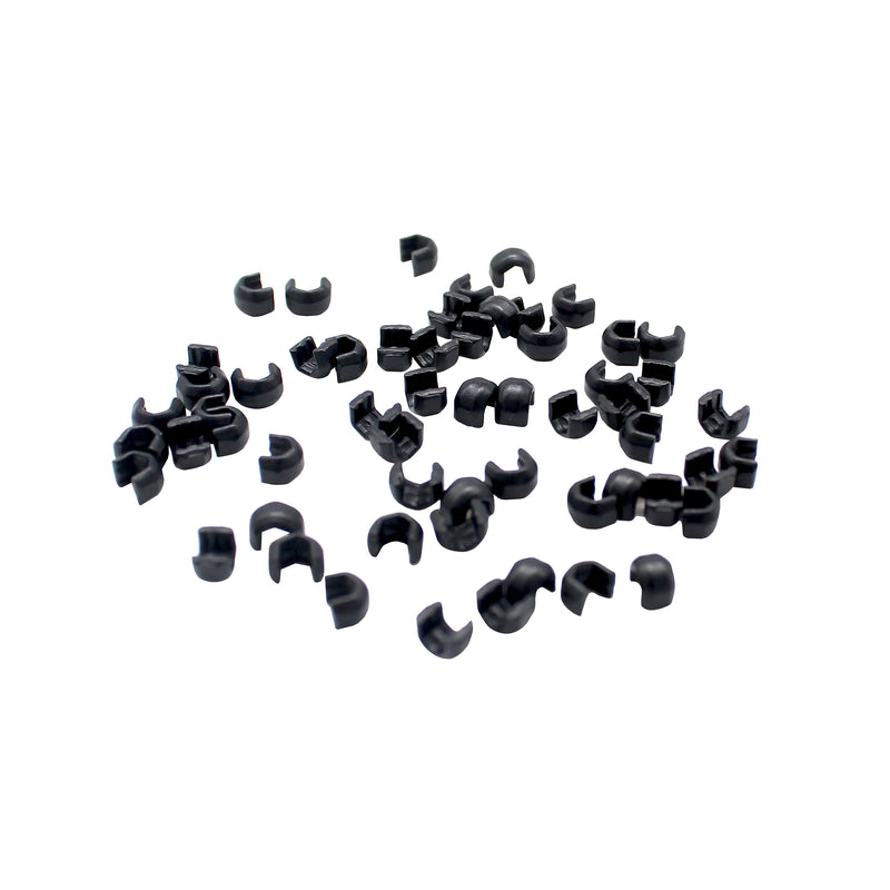 YKK Top Stops Black - 30 Per Pack