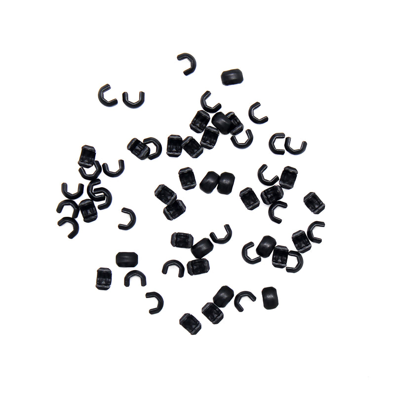 YKK Top Stops Black - 30 Per Pack