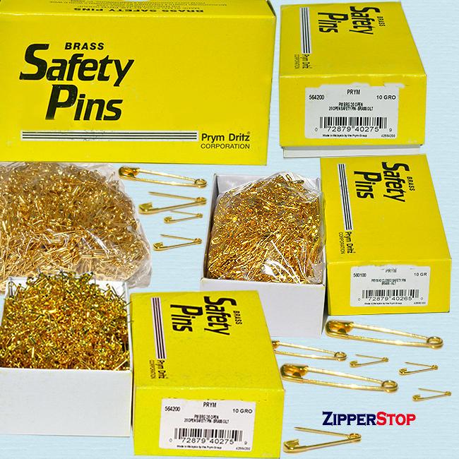 Brass Safety Pins (1440 pins-box)