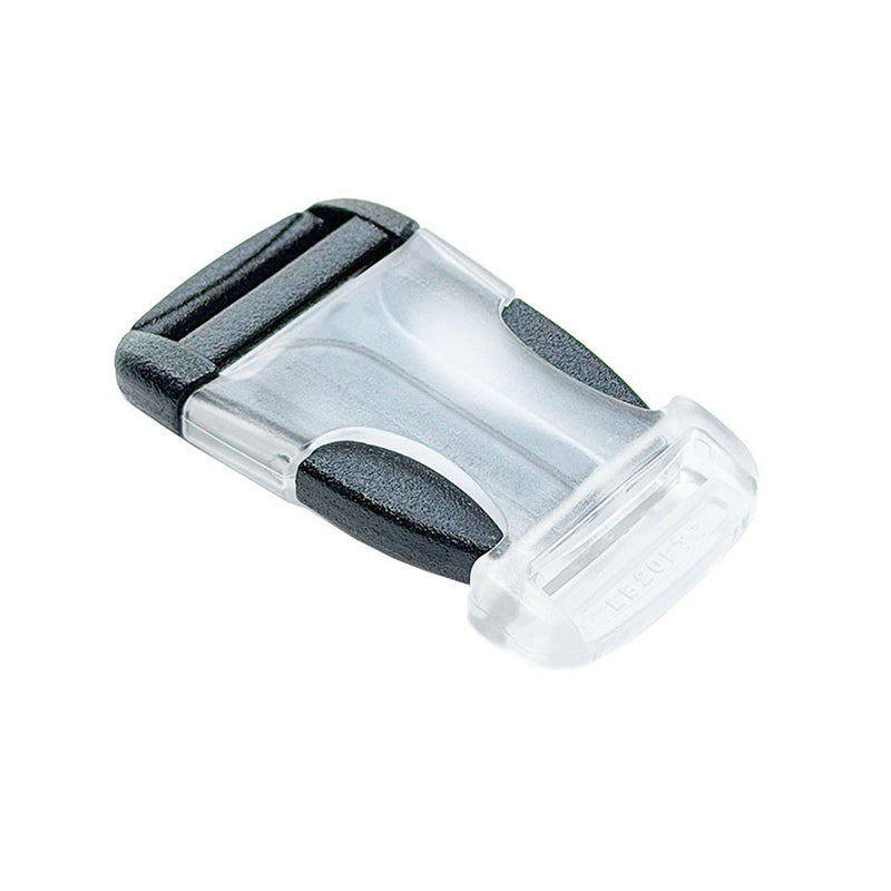 YKK 3/4" Side Release Buckle - Single Adjuster - Transparent Socket. 50 Pcs for $19.99. Free Shipping Included.