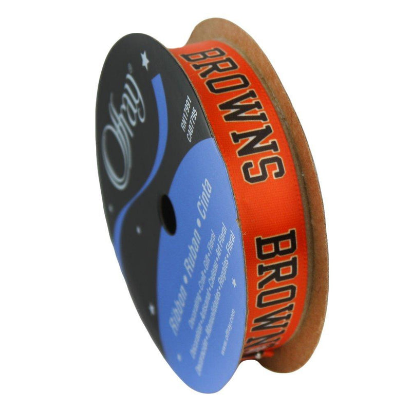 Browns NFL Printed Ribbon