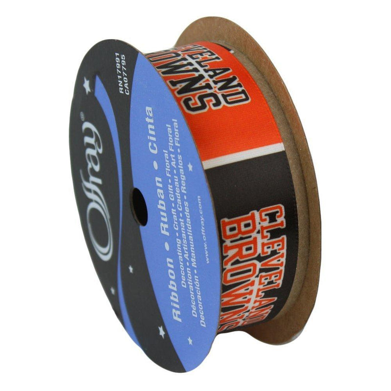 Browns NFL Printed Ribbon