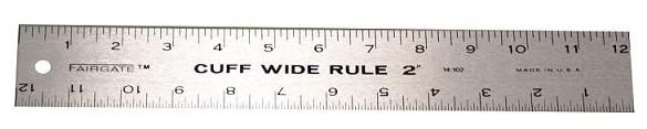 Cuff Wide Ruler Fairgate Cuff Width Ruler — Zipper Stop