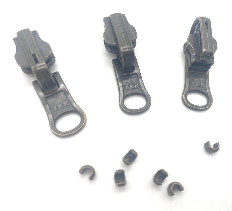 YKK ® #5 Antique Brass Reversible Slider