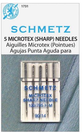 Schmetz Microtex Sharp Machine Needles Size 90/14 5/Pkg
