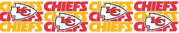 Kansas City Chiefs 2.5" - Officially Licensed - NFL Ribbon