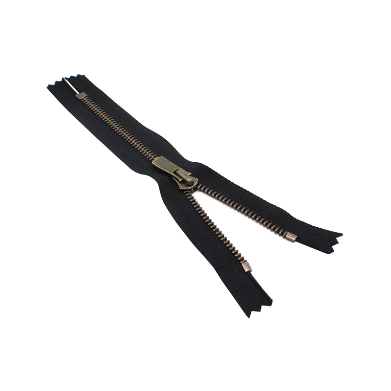 YKK  #5 Excella Antique Brass Zipper - Closed Bottom