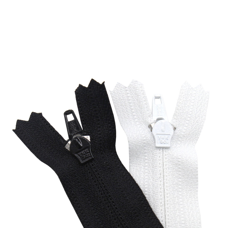 YKK® #3 Skirt & Dress Zippers - Black & White