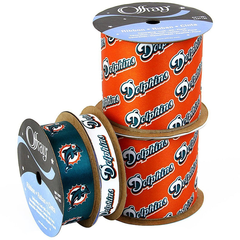 Dolphins NFL Printed Ribbon