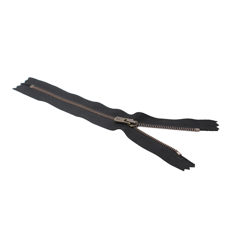 YKK® #2 Excella Antique Brass Zipper - Closed Bottom