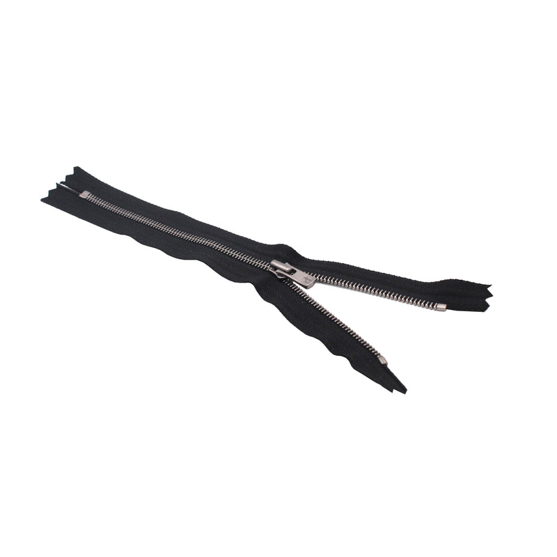 YKK® #2 Excella Antique Silver Zipper - Closed Bottom