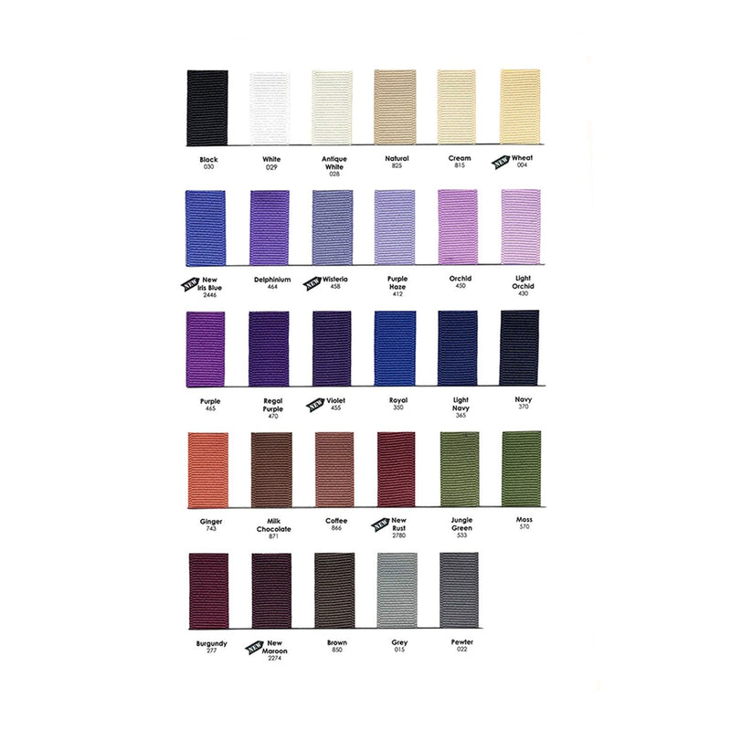Grosgrain Ribbon Color Card