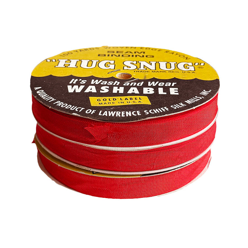 Hug Snug Seam Binding -  Color Red. 3 Rolls for $19.99. Free Shipping Included !