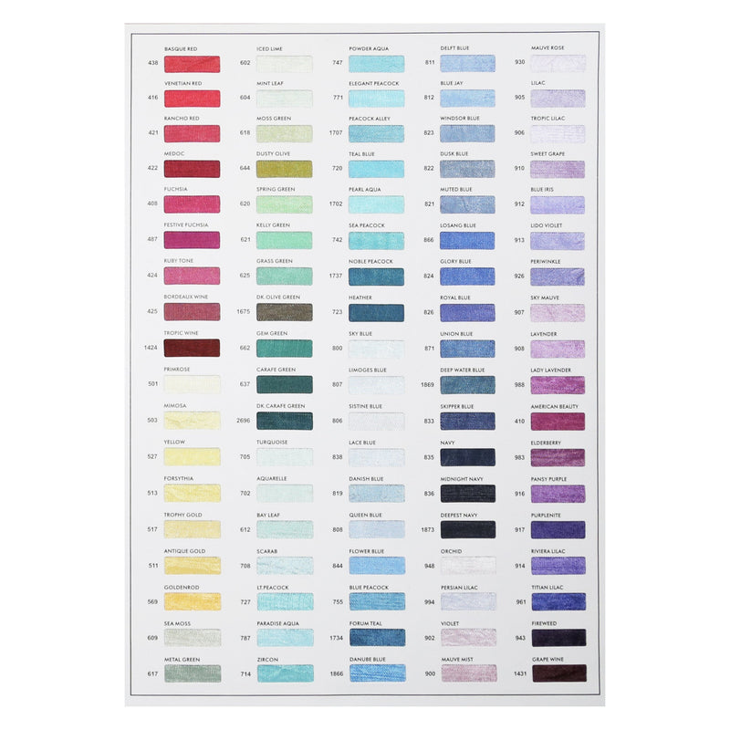 Seam Binding 2.0 Color Card