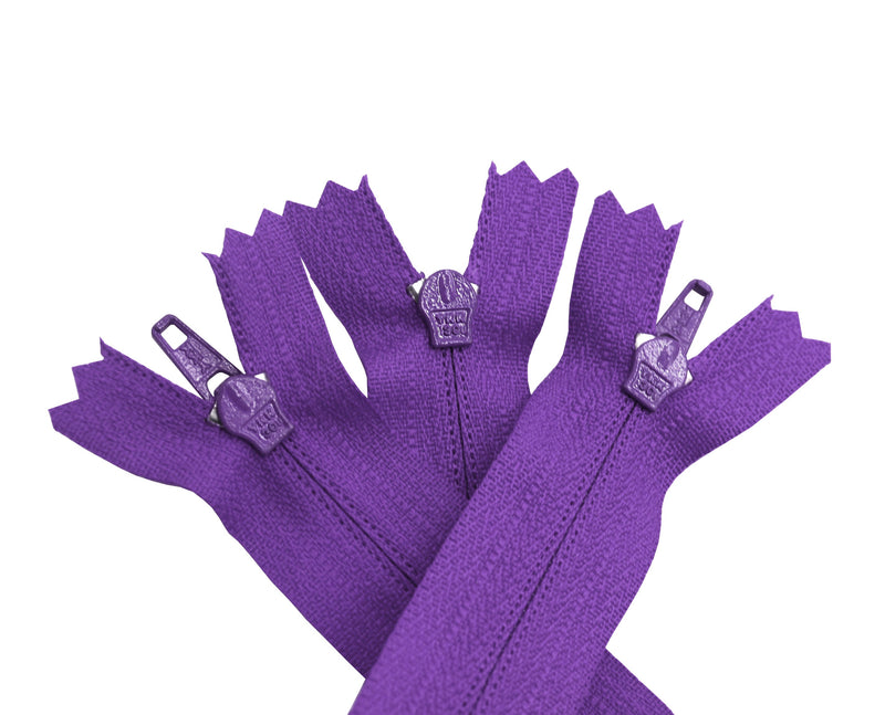 YKK® 25 Piece Zipper Assortment  - #3 Nylon Coil - For Sewing & Craft Projects