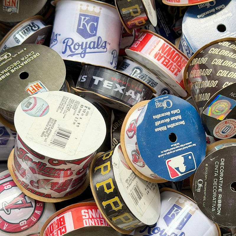 20 Rolls of Assorted Sports Ribbons for $19.99